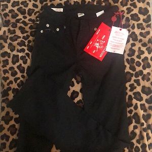 Size 25 bootcut True Religion Black Jeans